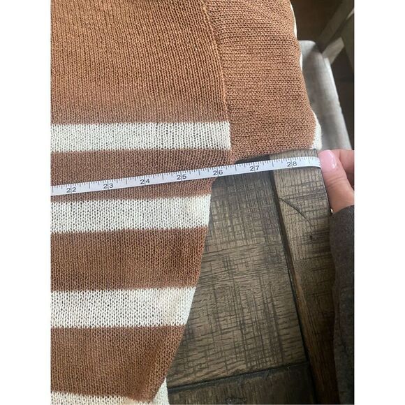 Mustard seed knit boxy crop woman’s sweater size large - Picture 4 of 6